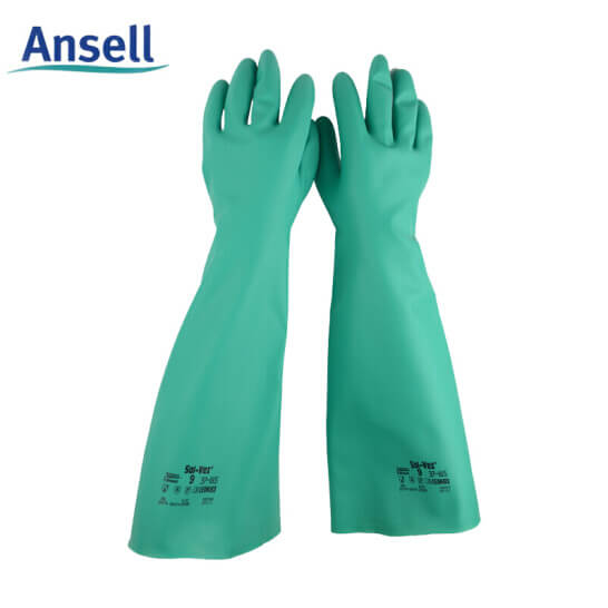安思爾Ansell 37-185加長(zhǎng)防化手套--廣(guǎng)州個(gè)體防護(hù)用品
