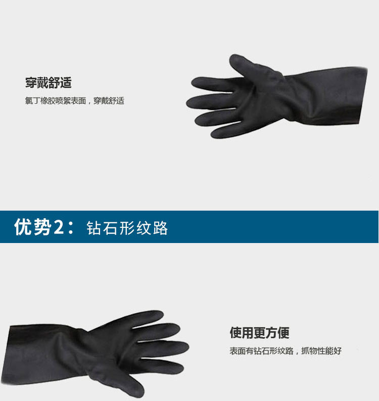 霍尼韋爾 2095025氯丁橡膠防化長(zhǎng)手套