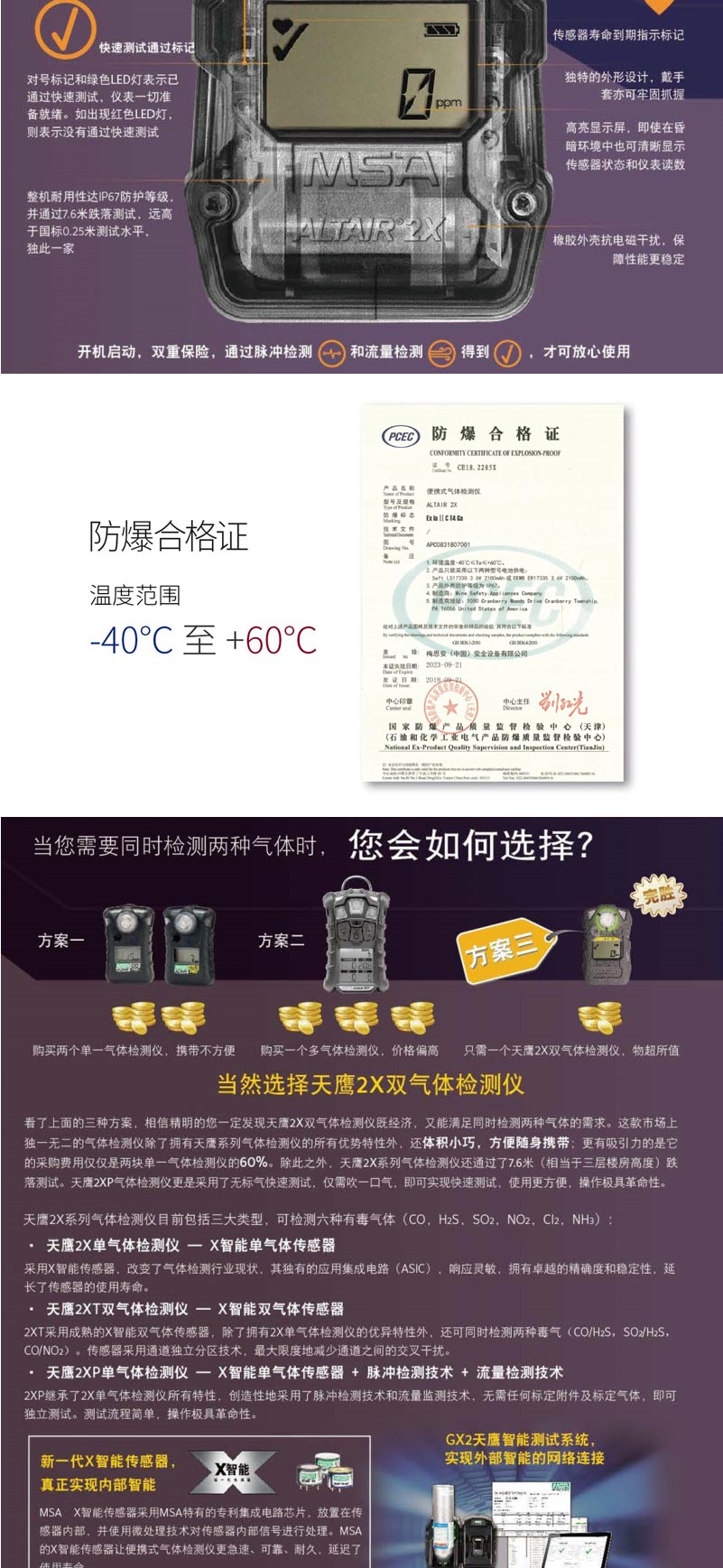 梅思安 10161491天鷹2X單氣體檢測(cè)儀